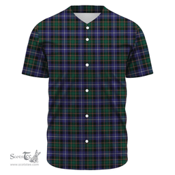 Scottish MacRae Hunting Modern Clan Tartan Baseball Jersey - Classic Scottish Plaid Tartan Plaid