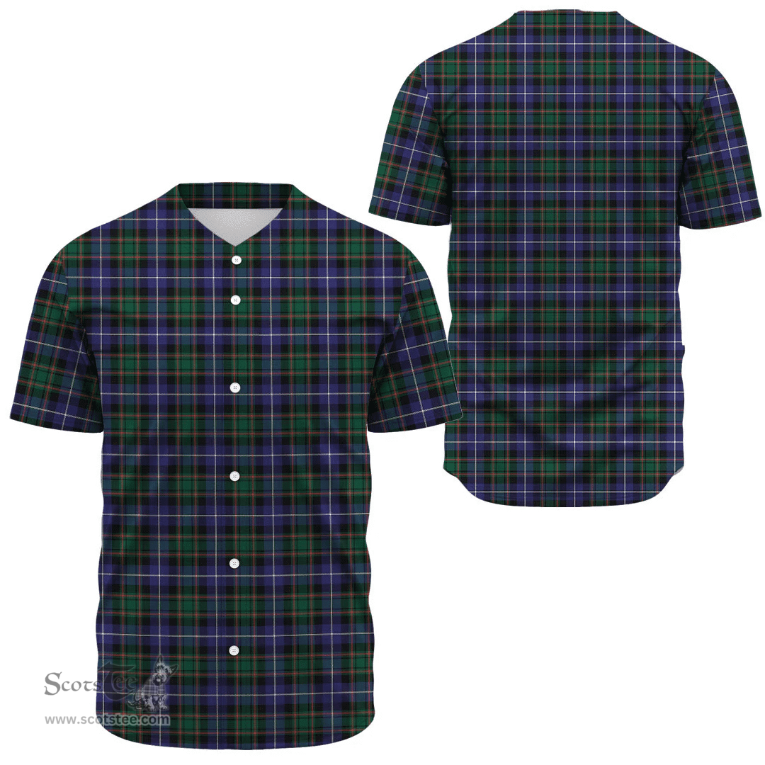 Scottish MacRae Hunting Modern Clan Tartan Baseball Jersey - Classic Scottish Plaid Tartan Plaid