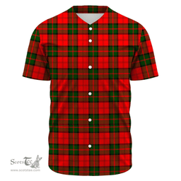 Scottish Dunbar Modern Clan Tartan Baseball Jersey - Classic Scottish Plaid Tartan Plaid