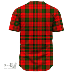 Scottish Dunbar Modern Clan Tartan Baseball Jersey - Classic Scottish Plaid Tartan Plaid
