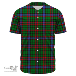 Scottish McGeachie Clan Tartan Baseball Jersey - Classic Scottish Plaid Tartan Plaid