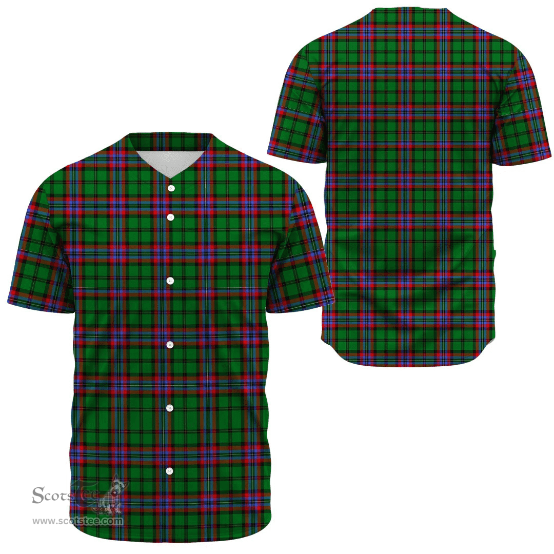 Scottish McGeachie Clan Tartan Baseball Jersey - Classic Scottish Plaid Tartan Plaid