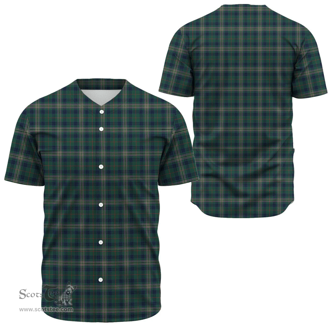 Scottish Kennedy Modern Clan Tartan Baseball Jersey - Classic Scottish Plaid Tartan Plaid