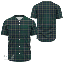 Scottish Kennedy Modern Clan Tartan Baseball Jersey - Classic Scottish Plaid Tartan Plaid