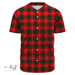 Scottish Chisholm Modern Clan Tartan Baseball Jersey - Classic Scottish Plaid Tartan Plaid