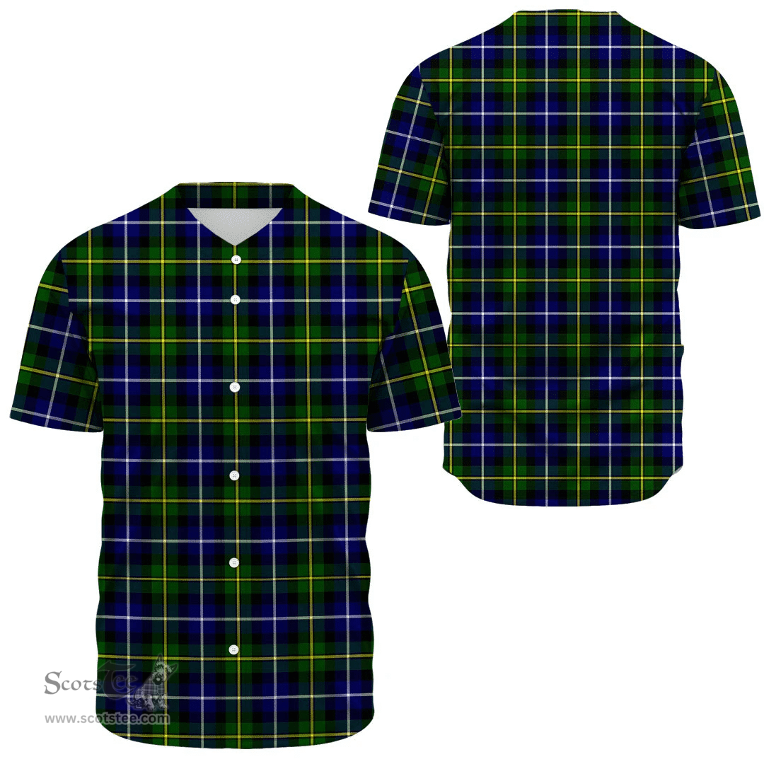 Scottish MacNeill of Barra Modern Clan Tartan Baseball Jersey - Classic Scottish Plaid Tartan Plaid