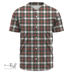 Scottish Stewart Dress Ancient Clan Tartan Baseball Jersey - Classic Scottish Plaid Tartan Plaid