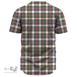 Scottish Stewart Dress Ancient Clan Tartan Baseball Jersey - Classic Scottish Plaid Tartan Plaid