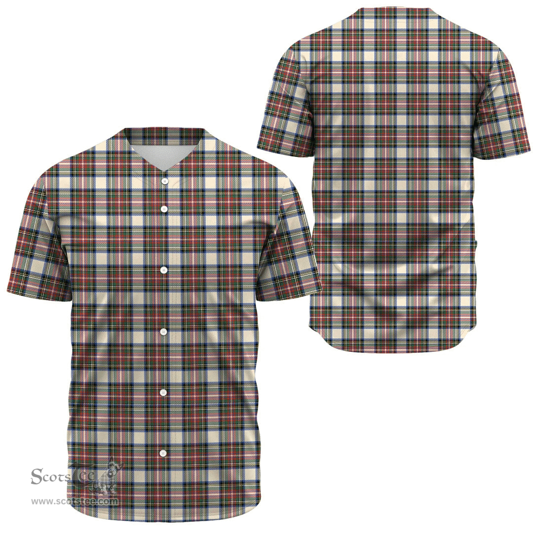 Scottish Stewart Dress Ancient Clan Tartan Baseball Jersey - Classic Scottish Plaid Tartan Plaid