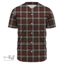 Scottish MacRae Hunting Weathered Clan Tartan Baseball Jersey - Classic Scottish Plaid Tartan Plaid