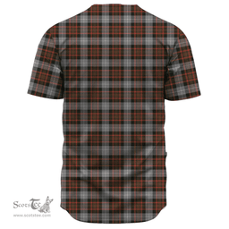 Scottish MacRae Hunting Weathered Clan Tartan Baseball Jersey - Classic Scottish Plaid Tartan Plaid