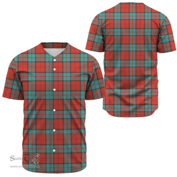 Scottish Dunbar Ancient Clan Tartan Baseball Jersey - Classic Scottish Plaid Tartan Plaid