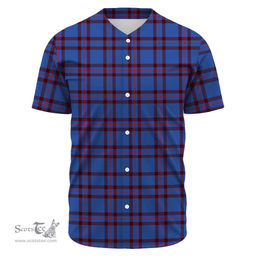 Scottish Elliot Modern Clan Tartan Baseball Jersey - Classic Scottish Plaid Tartan Plaid