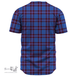Scottish Elliot Modern Clan Tartan Baseball Jersey - Classic Scottish Plaid Tartan Plaid