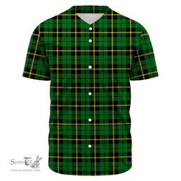 Scottish Wallace Hunting - Green Clan Tartan Baseball Jersey - Classic Scottish Plaid Tartan Plaid