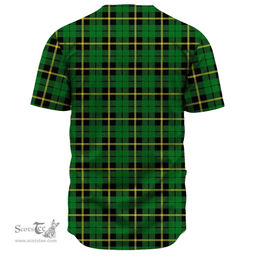 Scottish Wallace Hunting - Green Clan Tartan Baseball Jersey - Classic Scottish Plaid Tartan Plaid