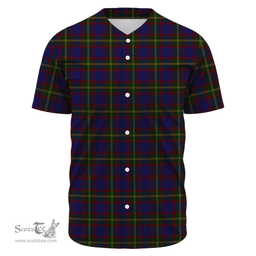 Scottish Durie Clan Tartan Baseball Jersey - Classic Scottish Plaid Tartan Plaid