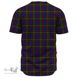 Scottish Durie Clan Tartan Baseball Jersey - Classic Scottish Plaid Tartan Plaid