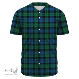Scottish Blackwatch Ancient Clan Tartan Baseball Jersey - Classic Scottish Plaid Tartan Plaid