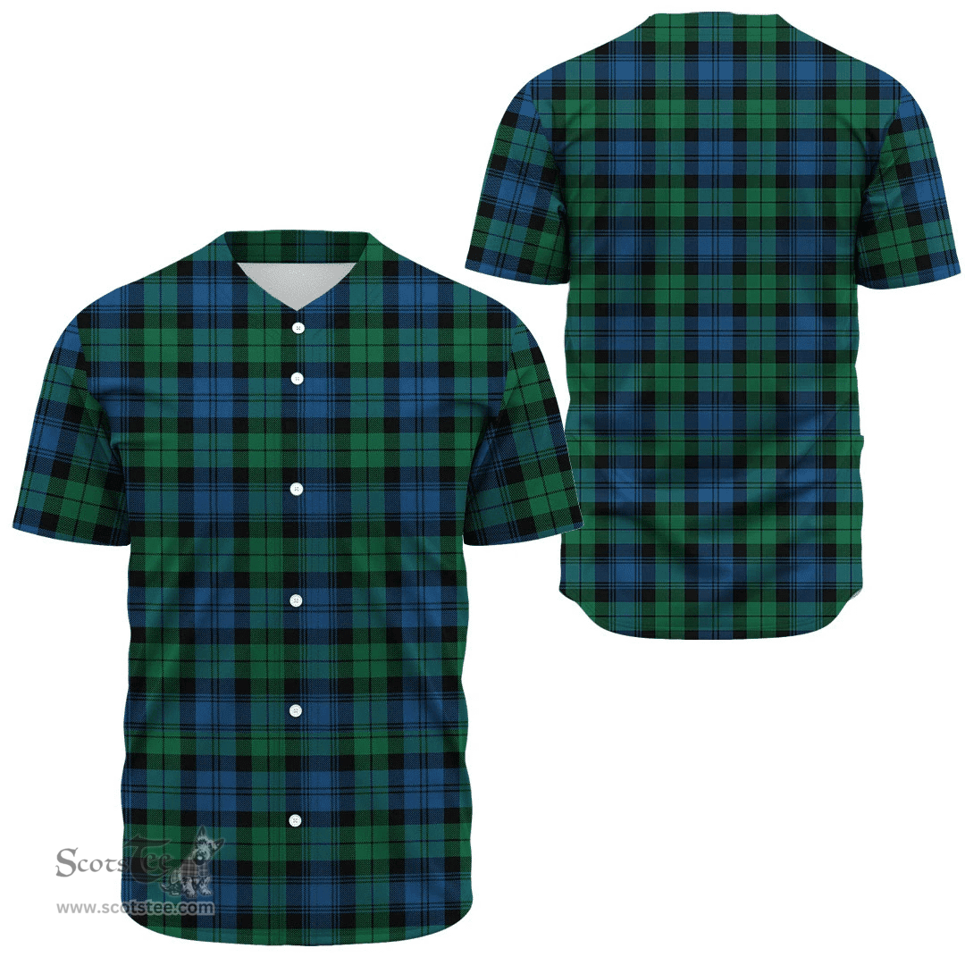 Scottish Blackwatch Ancient Clan Tartan Baseball Jersey - Classic Scottish Plaid Tartan Plaid