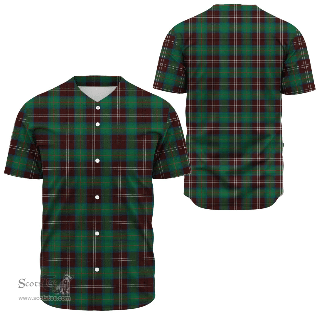 Scottish Chisholm Hunting Ancient Clan Tartan Baseball Jersey - Classic Scottish Plaid Tartan Plaid