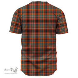 Scottish Innes Ancient Clan Tartan Baseball Jersey - Classic Scottish Plaid Tartan Plaid