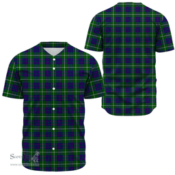 Scottish MacIntyre Hunting Modern Clan Tartan Baseball Jersey - Classic Scottish Plaid Tartan Plaid