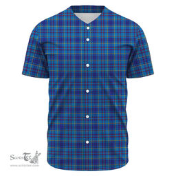 Scottish Mercer Modern Clan Tartan Baseball Jersey - Classic Scottish Plaid Tartan Plaid