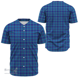Scottish Mercer Modern Clan Tartan Baseball Jersey - Classic Scottish Plaid Tartan Plaid