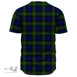 Scottish Gunn Modern Clan Tartan Baseball Jersey - Classic Scottish Plaid Tartan Plaid