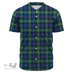 Scottish Davidson of Tulloch Clan Tartan Baseball Jersey - Classic Scottish Plaid Tartan Plaid