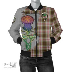 Scottish Anderson Dress Tartan Family Crest with Thistle and Scotland Map Tartan Plaid Bomber Jacket Scottish Plaid Tartan Plaid - ScotsTee - scotstee.com
