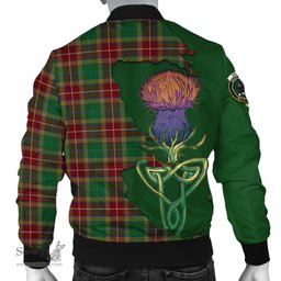 Scottish Baxter Tartan Family Crest with Thistle and Scotland Map Tartan Plaid Bomber Jacket Scottish Plaid Tartan Plaid - ScotsTee - scotstee.com