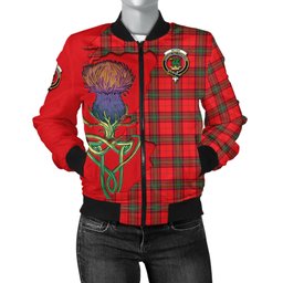Scottish Seton Modern Tartan Family Crest with Thistle and Scotland Map Tartan Plaid Bomber Jacket Scottish Plaid Tartan Plaid - ScotsTee - scotstee.com