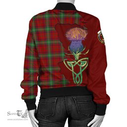 Scottish Seton Tartan Family Crest with Thistle and Scotland Map Tartan Plaid Bomber Jacket Scottish Plaid Tartan Plaid - ScotsTee - scotstee.com