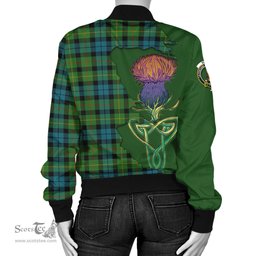 Scottish Rollo Ancient Tartan Family Crest with Thistle and Scotland Map Tartan Plaid Bomber Jacket Scottish Plaid Tartan Plaid - ScotsTee - scotstee.com