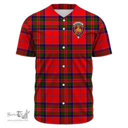 Scottish MacGillivray Modern Clan Tartan Baseball Jersey - Crest Classic Scottish Plaid Tartan Plaid