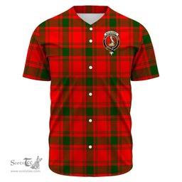 Scottish MacQuarrie Modern Clan Tartan Baseball Jersey - Crest Classic Scottish Plaid Tartan Plaid