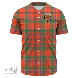 Scottish Munro Ancient Clan Tartan Baseball Jersey - Crest Classic Scottish Plaid Tartan Plaid
