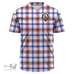 Scottish Boswell Modern Clan Tartan Baseball Jersey - Crest Classic Scottish Plaid Tartan Plaid