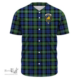 Scottish Campbell Argyll Ancient Clan Tartan Baseball Jersey - Crest Classic Scottish Plaid Tartan Plaid