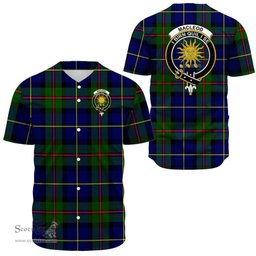 Scottish MacLeod of Harris Modern Clan Tartan Baseball Jersey - Crest Classic Scottish Plaid Tartan Plaid