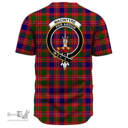 Scottish MacIntyre Modern Clan Tartan Baseball Jersey - Crest Classic Scottish Plaid Tartan Plaid