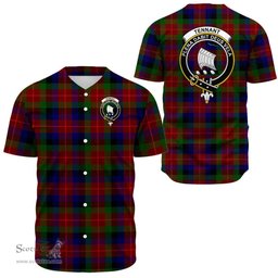 Scottish Tennant Clan Tartan Baseball Jersey - Crest Classic Scottish Plaid Tartan Plaid