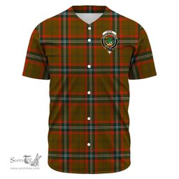 Scottish Seton Hunting Modern Clan Tartan Baseball Jersey - Crest Classic Scottish Plaid Tartan Plaid