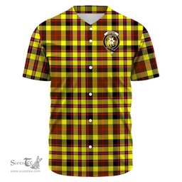 Scottish Jardine Clan Tartan Baseball Jersey - Crest Classic Scottish Plaid Tartan Plaid