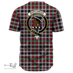 Scottish Borthwick Ancient Clan Tartan Baseball Jersey - Crest Classic Scottish Plaid Tartan Plaid