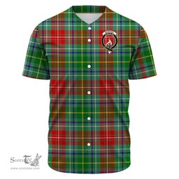 Scottish Muirhead Clan Tartan Baseball Jersey - Crest Classic Scottish Plaid Tartan Plaid