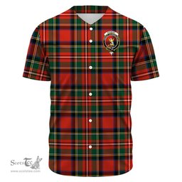 Scottish Stewart Royal Modern Clan Tartan Baseball Jersey - Crest Classic Scottish Plaid Tartan Plaid