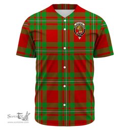 Scottish MacGregor Modern Clan Tartan Baseball Jersey - Crest Classic Scottish Plaid Tartan Plaid